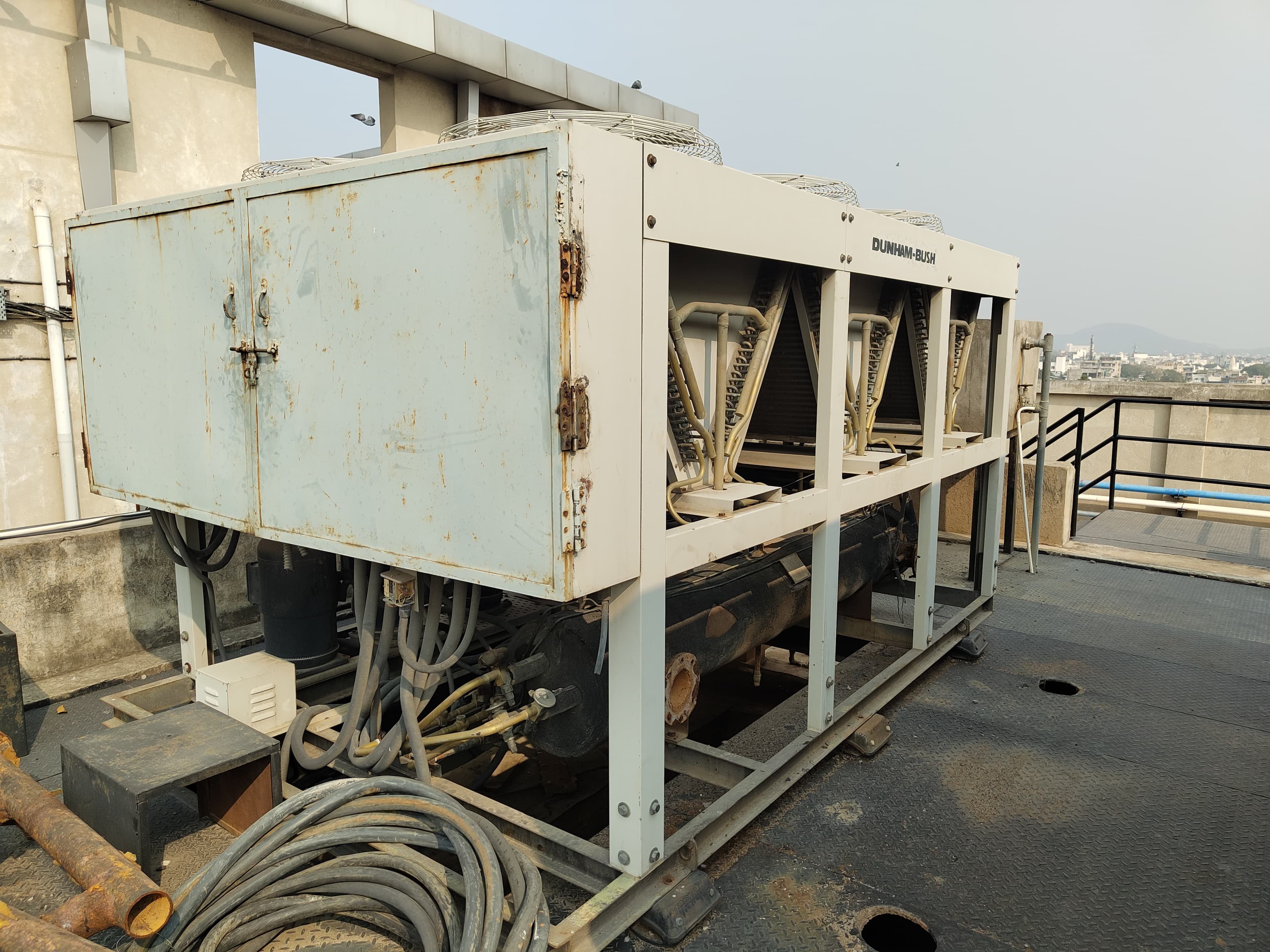 Aarohan Enterprises - Industrial Machinery Cleanout & Cutting: Oxy-fuel flame cutting of decommissioned manufacturing line frames and casting gears. (Photo 040)